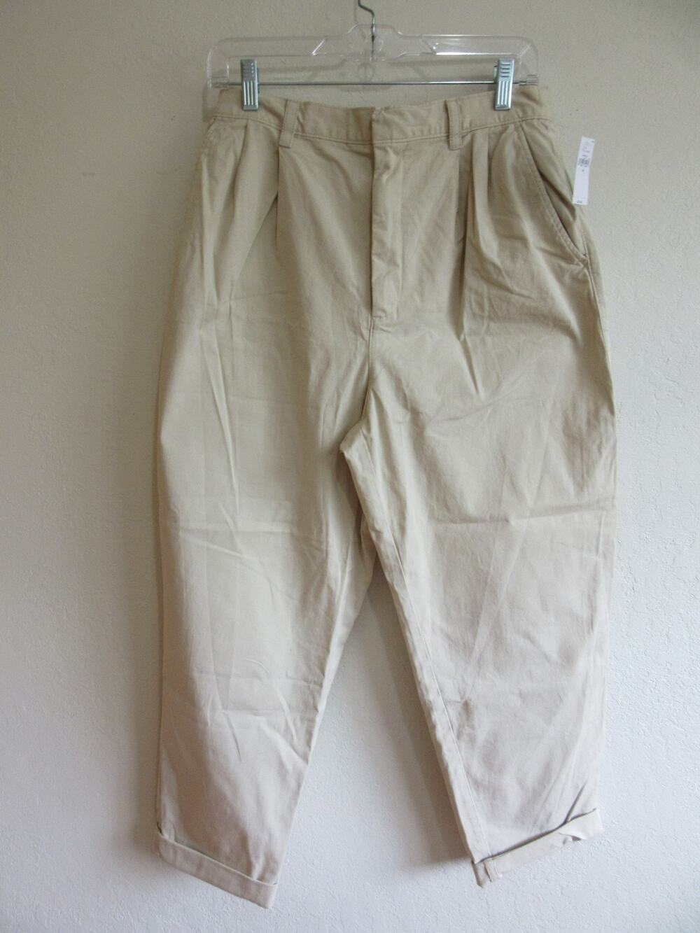 GAP Beige Casual Women's 10 Straight Leg Pants-NWT-CA